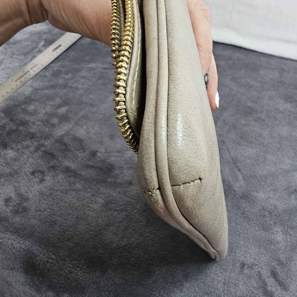 Lauren‎ Merkin Tan Clutch soft leather